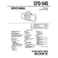 SONY CFD545 Service Manual cover photo