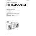 SONY CFD-455 Owner's Manual cover photo