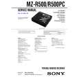 SONY MZR500 Service Manual cover photo