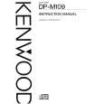 KENWOOD DP-M109 Owner's Manual cover photo