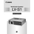 CANON LV-S1 Owner's Manual cover photo