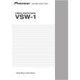 PIONEER VSW-1/KUC Owner's Manual cover photo