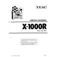 TEAC X1000R Service Manual cover photo