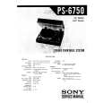 SONY PS6750 Service Manual cover photo