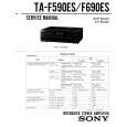 SONY TAF590ES Service Manual cover photo