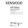 KENWOOD KRF-X9090D Owner's Manual cover photo