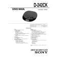 SONY D242CK Service Manual cover photo