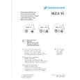 SENNHEISER MZA 10 Owner's Manual cover photo