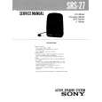 SONY SRS27 Service Manual cover photo