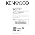 KENWOOD VR9070 Owner's Manual cover photo