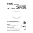 HITACHI CML171SXW Owner's Manual cover photo