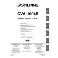 ALPINE CVA1004R Owner's Manual cover photo