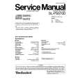 TECHNICS SLPS670D Service Manual cover photo