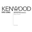 KENWOOD KRC-Z965 Owner's Manual cover photo