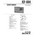 SONY ICF-604 Service Manual cover photo