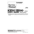 PIONEER KEH1500 X1M/UC Service Manual cover photo