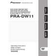 PIONEER PRA-DW11 Owner's Manual cover photo