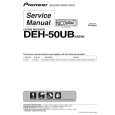 PIONEER DEH-5UB/X1F/BR Service Manual cover photo