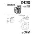 SONY SS-H2800 Service Manual cover photo