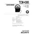 SONY TCM-4300 Service Manual cover photo