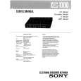 SONY XEC1000 Service Manual cover photo