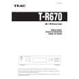 TEAC TR670 Owner's Manual cover photo