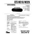 SONY CFS-W318 Service Manual cover photo