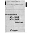 PIONEER DEH-2000R (GE) Owner's Manual cover photo