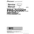 PIONEER PRS-D2200T/XS/ES Service Manual cover photo