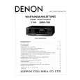 DENON DRM-700 Owner's Manual cover photo