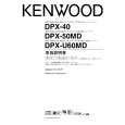 KENWOOD DPX-U60MD Owner's Manual cover photo