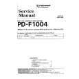 PIONEER PD-F1004 Service Manual cover photo