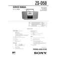 SONY ZSD50 Service Manual cover photo