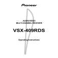 PIONEER VSX-409RDS/MVXJI Owner's Manual cover photo