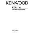 KENWOOD KDC-136 Owner's Manual cover photo