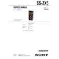 SONY SSZX6 Service Manual cover photo