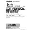 PIONEER AVHP6600DVD Service Manual cover photo