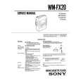 SONY WMFX20 Service Manual cover photo