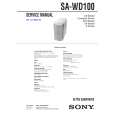 SONY SAWD100 Service Manual cover photo