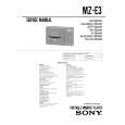 SONY MZ-E3 Service Manual cover photo