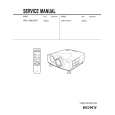 SONY VPLVW12HT Service Manual cover photo
