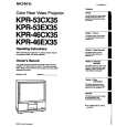 SONY KPR-46CX35 Owner's Manual cover photo