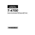 ONKYO T-4700 Owner's Manual cover photo