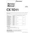 PIONEER CX1011 Service Manual cover photo