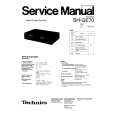 TECHNICS SHGE70 Service Manual cover photo