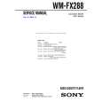 SONY WMFX288 Service Manual cover photo