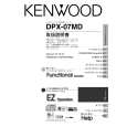 KENWOOD DPX-07MD Owner's Manual cover photo