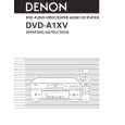 DENON DVD-A1XV Owner's Manual cover photo