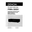 DENON PMA-500V Owner's Manual cover photo