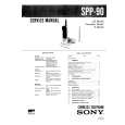 SONY SPP90 Service Manual cover photo